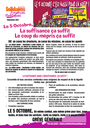 Tract : SIE&nbsp; on casse les structures, on casse les missions, on casse les agents