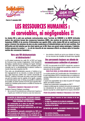 Les ressources humaines&nbsp;: ni corvéables, ni négligeables&nbsp;!!