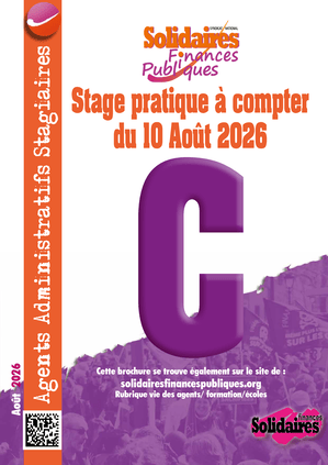 Brochure stage pratique Agents Administratifs