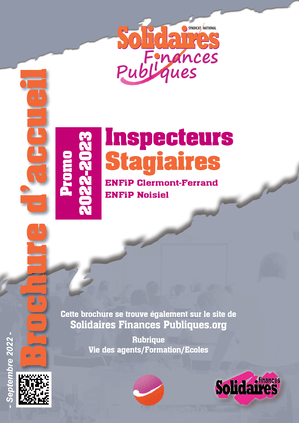 Brochure d'accueil Inspecteur stagiaire Brochure d'accueil Inspecteur stagiaire